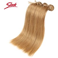 Sleek Peruvian Honey Blonde 27 Color Mink Brazilian Natural Remy Straight Hair Weave Bundles 8 To 26 Inches Hair Extension