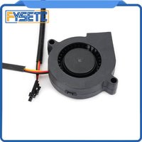 Prusa i3 MK3 Super Silent 5015 Double Ball Fan Blow Radial Cooling Fan Hydraulic Sleeve Bearing Front Fan Cooler Radiator DC 5V