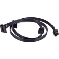 For CORSAIR CX850M CX750M CX600M CX500M CX450M GPU PCIe 6Pin 1 to 3 SATA 15Pin Right Angle Power Supply Cable Port Multiplier
