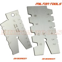 2 PIECES 29 DEGREE 30DEGREE ACME SCREW THREAD GAUGE GAGE TOOL