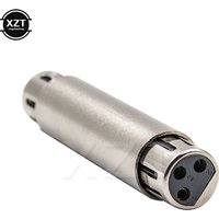 New 3 PIN XLR Female To XLR Female Jack Connector Microphone MIC Speaker Cable Extender Extension Adaptor Coupler