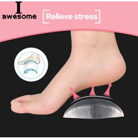 1pair Arches Orthotic Arch Support Foot Insole Brace Flat Feet Insoles Relieve Pain Shoes Orthotic Foot Care Pad Silica Gel