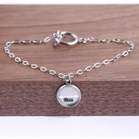reidgaller 5pcs stainless steel link chain bracelet blanks 12mm dia cabochon base setting tray diy bracelet making accessories