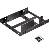 Metall-Montagehalterung für 2,5 Zoll bis 3,5 Zoll Festplattenfach – 2 x 2,5 Zoll bis 3,5 Zoll Festplatten-/SSD-Montagehalterung