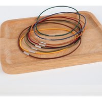 5 Stück/Packung Reisetagebuch Innenseiten-Bindeseil Elastisches Seil Gummiband Tagebuch-Bindungsriemen in Verschiedenen Farben 1,5mm