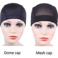 5 pièces/lots bonnets de dôme bonnets en maille bonnets de perruque pour la fabrication de perruques bonnets de tissage filets à cheveux en Nylon élastique filets à cheveux en maille respirante