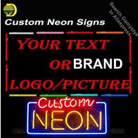 NEW Custom 10kv Neon Light Sign Home Room Decor Iconic Wall Signs Beer Bar Game Room Display Restaurant Lamps Real Glass