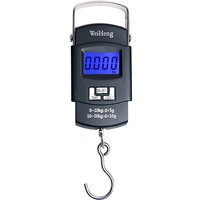 50KG 5g LCD Digital Fishing Hook Scale 50Kg Mini Pocket Suitcase Crane Kitchen Scales Gram Metal Luggage Hang Weighing Balance