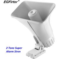 DC 12V Wire 30 Watt Siren Dual Tone Indoor/Outdoor 120Db Sounder Super Alarm Horn Security Alarm Siren