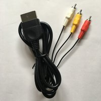 FZQWEG 1.8M 6ft AV Audio Video Composite Cable Cord Adapter Connector Converter Component Lead RCA For XBOX CLASSIC 1