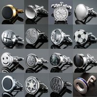 High quality copper Fashion men's French shirt cufflinks High grade round design car stall speedometer compass CuffLinks