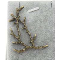 GraceAngie 15PCS Antique Bronze Alloy Branch Holes Charms Handmade Jewelry Finding Accessory Crafts 52*35*3MM 36360