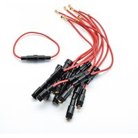 5pcs 5*20mm Inline Fuse Holder 220V Fast-Blow Screw Type Fuse Holder Quick-Blow Glass Fuse Holder with 22 AWG Wire XF30