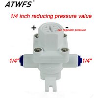 ATWFS Pressure Regulator RO Water Purifier Parts Water Pressure Switch 1/4'' Connection Regulator Valve Reducing Pressure Valve