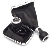 12mm For Volkswagen VW Golf 4 IV MK4 GTI R32 Bora Jetta 5 Speed Black Frame Gear Shift Knob Lever Gaiter Boot 1999-2004