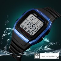 SKMEI-Montres de sport étanches pour hommes, numérique, LED, alarme, DNono, horloge électronique, montre-bracelet pour étudiants, mode