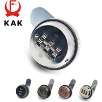 KAK Combination Cabinet Lock Black/Silver Zinc Alloy Password Locks Security Home Automation Cam Lock For Mailbox Cabinet Door