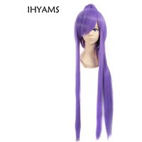 Gakupo Anime Cosplay Wigs Synthetic Hair Wig Chip Removable Ponytail + Wig Cap