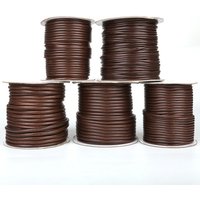 Promotion Width 2.5/3/3.5/4/5mm Korean Black Brown Round Waxed Cord Necklace Rope String Strap DIY Jewelry Findings
