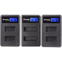 PROBTY HERO3 HERO4 HERO5 Battery charger LCD Camera dual Charger for gopro hero3 hero4 hero5