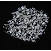 100PCS 5mm White Emitted Color Ultra-Bright LED Light Lamp Emitting Diodes 15000MCD E5M1