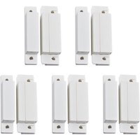 5PCS Wired Door Window Sensor Detector Magnetic Door Contact Sensor Switch For Burglar Alarm System Kit