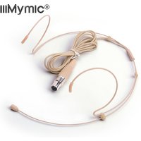 Professional Condenser Headworn Headset Microphone with 4 Pin XLR TA4F Connector for Shure 4Pin Wireless Body-Pack Transmitter