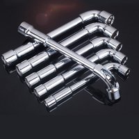 WEELEE New Arrival 6-24mm L type Pipe Perforation Outer Hexagon Sleeves Wrench Elbow Double Head