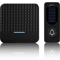 Solar Powered Waterproof Wireless DoorBell EU US UK Plug Smart Door Bell Chime 1 Button 1 Receiver