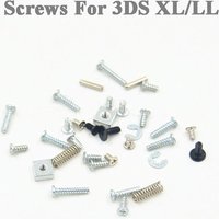1x Complete Screw Screws Sets for 3DSLL 3DS LL 3DS XL Full set of screws + metal parts LR spring nuts Metal studs