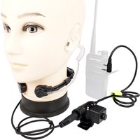 Walkie Talkie Microphone Heavy Duty U94 PTT Neck Throat Mic Earpiece Radio Nato Tactical Headset for Baofeng Kenwood HYT TYT