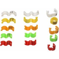 100 pièces intérieur 2.7mm 3mm 4mm 4.5mm 5mm anneau de pied d'oiseau colombe Pigeon perroquet anneaux de jambe petits oiseaux anneaux de pied anneau de pince d'oiseau