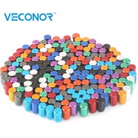 80pcs Multi-color Universal Alu-alloy Tire Valve Caps For Car Truck Motorcycle Bicycle Valve Stem Cover Color Send Randomly