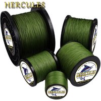 Hercules Braided Fishing Line Sea Saltwater Fishing 8 Strands Army Green 100M 300M 500M 1000M 1500M 2000M 100% PE Trenzado Pesca