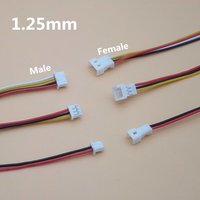 20 Sets/Lot Micro JST 1.25MM 2-Pin/3-Pin/4-Pin Male & Female Connector Plug with Wires Cables LED Strip Connectors