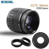 50mm F1.4 CCTV TV Movie lens+C Mount+Macro ring for Canon EOS M M2 M3 M5 M6 M10 Mirrorless Camera