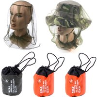Mosquito Bee Insect Mesh Head Face Protector Fishing Hunting Net Hat Mask Caps