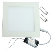 Plafonnier LED carré encastré 25W pour cuisine et salle de bain, AC85-265V, blanc chaud/blanc froid