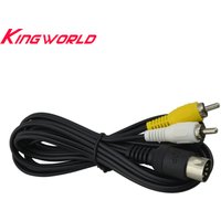 High quality AV Audio Video Cable for SEGA Mega Drive 1 RCA Cord for Genesis 1
