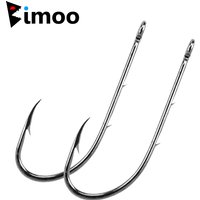 50PCS High Carbon Steel Barbed Fish Hook Baitholder Fishing Hooks Worm Pond Fish Bait Holder Size 10 12 14 1/0 2/0 3/0 4/0 5/0