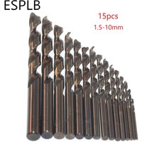 15 stücke 1,5-10mm M35 Kobalt HSS Co High Speed Stahl Bohrer Set Metall Holz Arbeiten gerade Schaft Spiralbohrer Power Tools