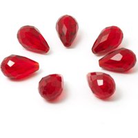 Top Quality Tear Drop Crystal Beads 10pcs/lot White Red Blue Glass Waterdrop Beads For Bead Bracelet Necklace Jewelry DIY Making
