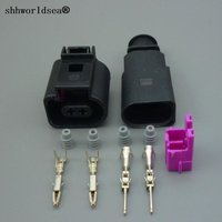 Shhworldsea 1pcs 2Pin 1.5mm 1J0973802 1J0973702 Auto Temp sensor plug deflation valve plug waterproof Electrical Wire connector