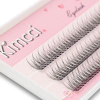 Kimcci 120pcs Premium Mink Individual Dovetail Eyelash Extension Natural 3D Cluster Eyelashes Professional Makeup Flared Lashes image 3