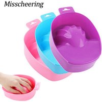 1pcs Nail Art Hand Wash Remover Soak Bowl DIY Salon Nail Spa Bath Treatment Manicure Tools