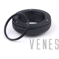 M39 Lens to M42 Camera Adjustable Focusing Helicoid Ring Adapter 25-55mm Macro Extension Tube M39-M42