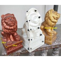 Lion Statue ABS Plastic Mold for Home Villa Garden Concrete Casting Molds DIY Craft Mold for Outdoor Decorations