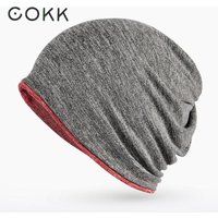 COKK Autumn Gorros Winter Hats For Men Women Mens Skullies Beanies Turban Hat Female Male Cap Bonnet Chapeu Masculino