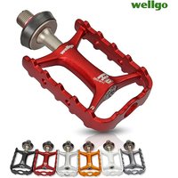 Wellgo Original M111 Quick Release Non-quick Release Bicycle Pedals Road Bike Ultralight Pedal MTB Cycling Bearing Pedals image 4