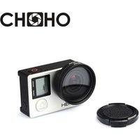 37mm UV Lens Filter + Aluminum Alloy Adapter Ring + Lens cap Filtors for Gopro HD Hero 3 / 3+/4 Accessories